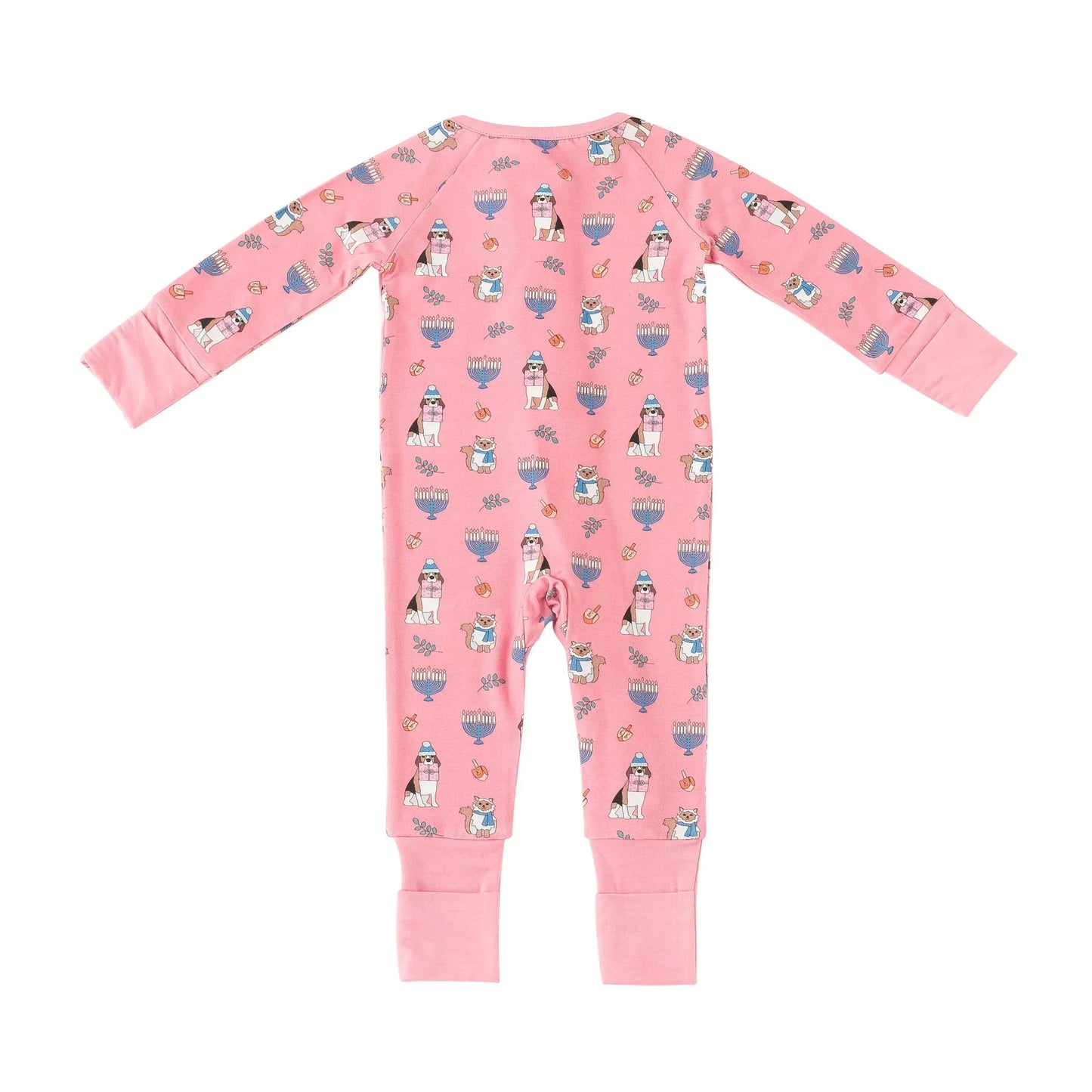 Hanukkah Pets (Convertible Zip Footies) - Pink Dreamlet Everetts Place: Online Boutique