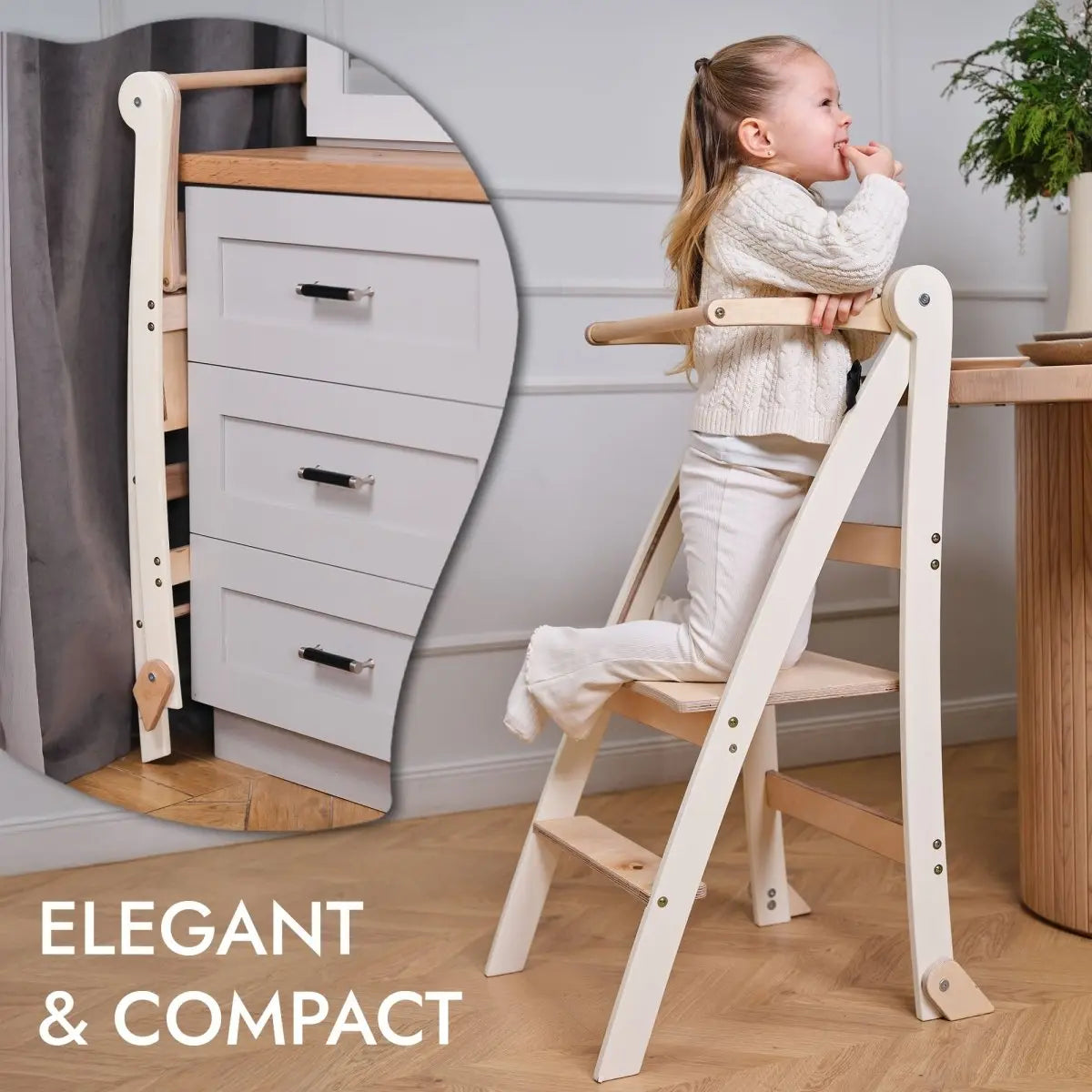 Helper Tower Multi Functional Foldable Step Stool for Kids Goodevas Everetts Place: Online Boutique
