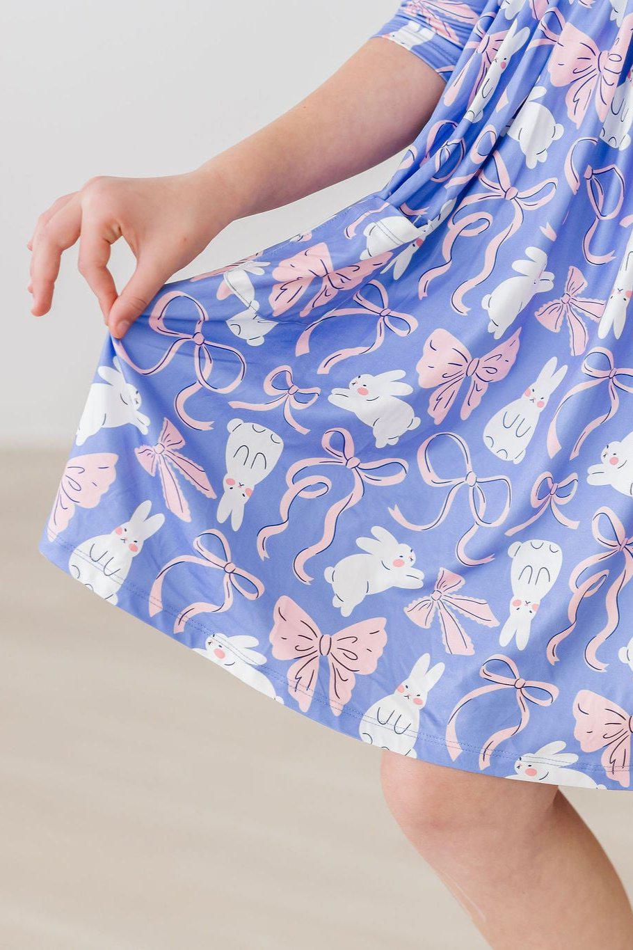 Mila & Rose ® Hop Skip And Twirl Three Quarter Sleeve Pocket Dress - Apparel & Accessories > Clothing > Dresses Twirl Pocket Dress 3/4
