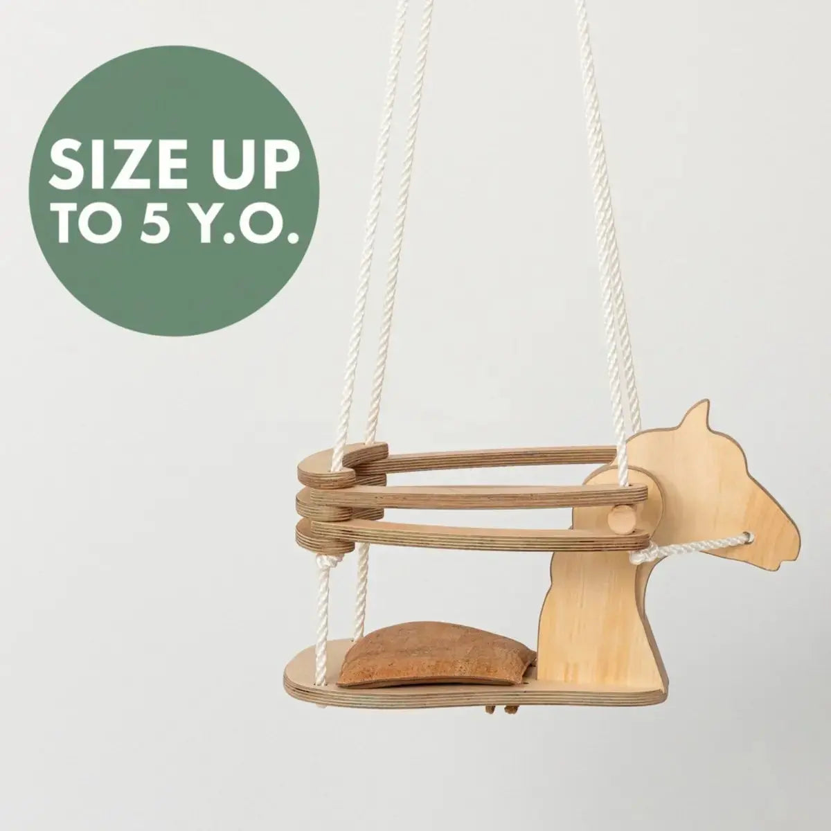 Horse Rope Swing Montessori Toy for Kids with Sturdy Birch Plywood and Durable Multifilament Polypropylene Rope Goodevas Everetts Place: Online Boutique