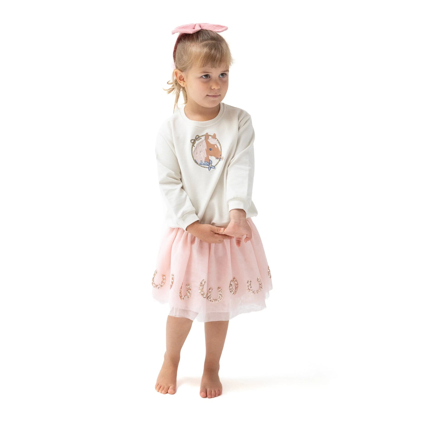 Angel Dear Horseshoe Tutu Skirt Gold Sequin Shine For Baby Sparkles - Apparel & Accessories > Clothing > Baby & Toddler Clothing > Baby & Toddler Bottoms > Skirts 594H