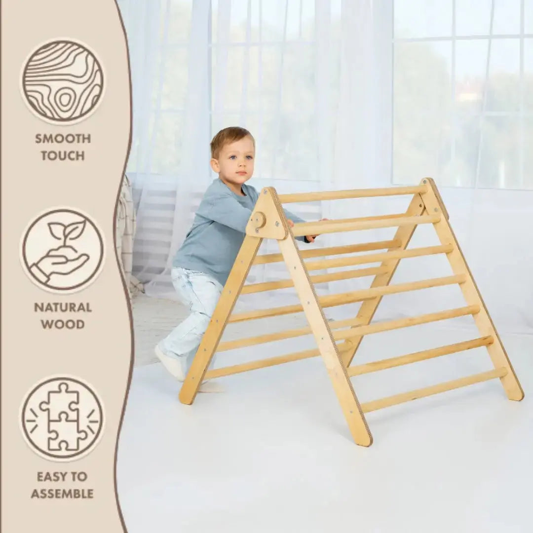 Indoor Montessori Triangle Climbing Ladder for Toddlers Age 1 to 7 Goodevas Everetts Place: Online Boutique