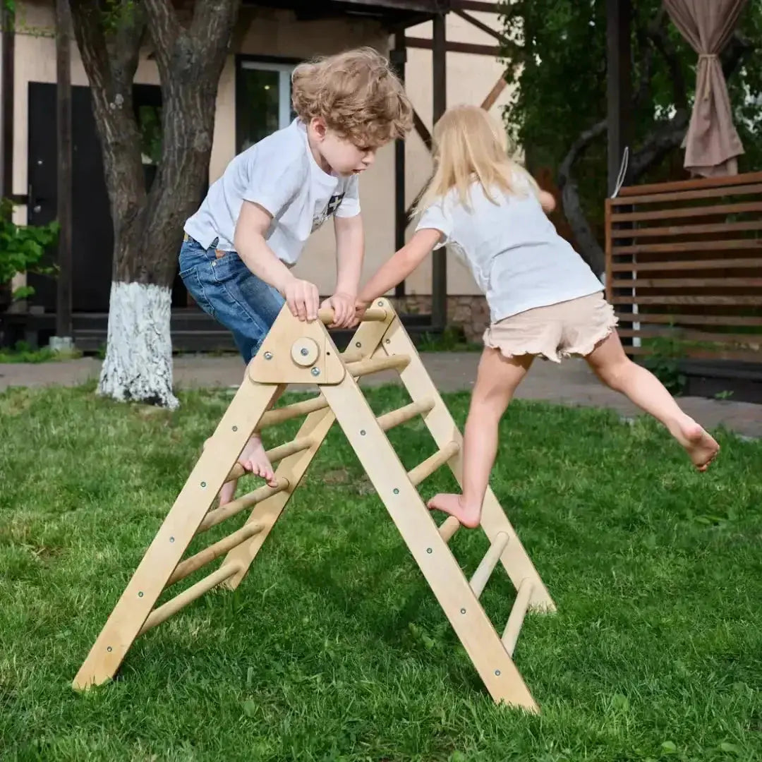 Indoor Montessori Triangle Climbing Ladder for Toddlers Age 1 to 7 Goodevas Everetts Place: Online Boutique