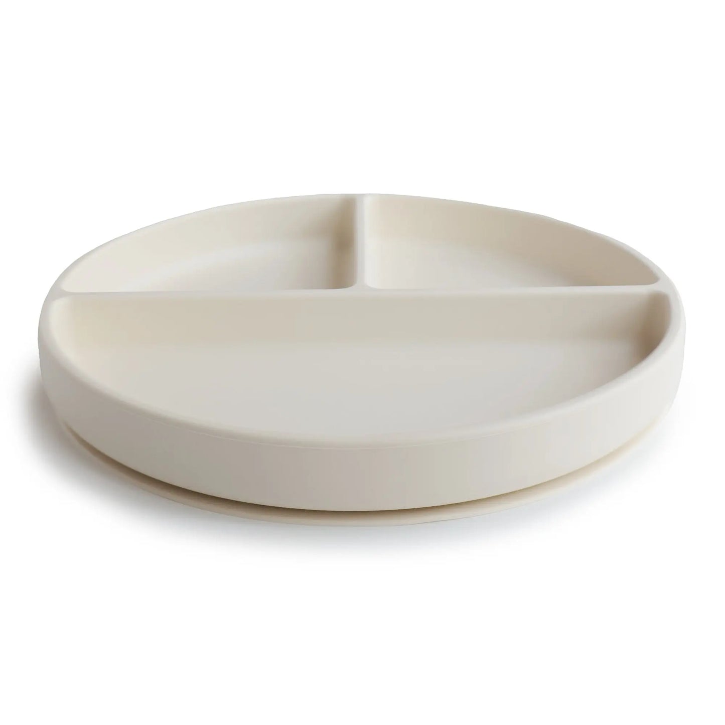 Silicone Suction Plate for Babies Food Grade Safe Design Minimizes Spills Mushie