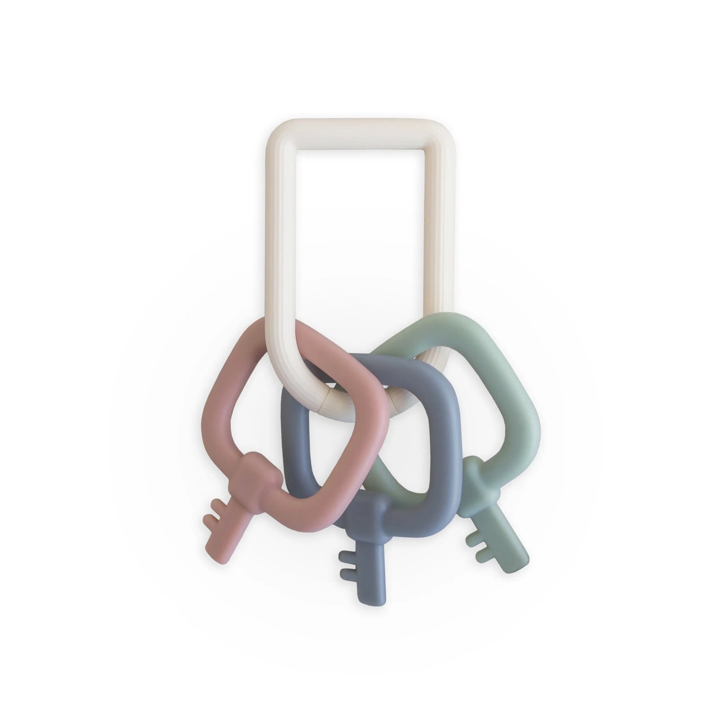 Key Toy for Toddlers Lightweight Non Toxic PP Plastic with Gentle Click Clack Sound Mushie