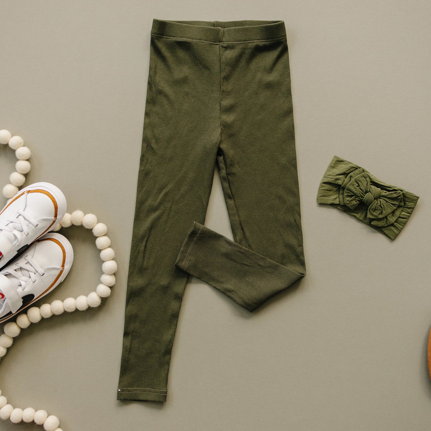 Little Joy Co. Kids Ribbed Bamboo Leggings Soft Breathable Stretch - Apparel & Accessories > Clothing > Baby & Toddler Clothing > Baby & Toddler Bottoms