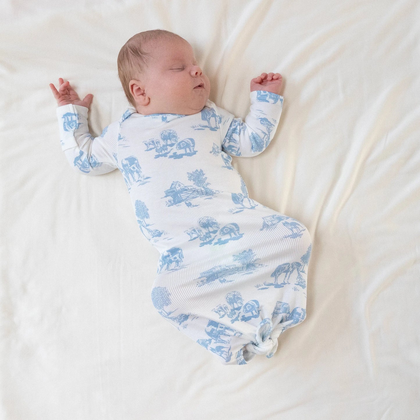Knotted Baby Gown Angel Dear Soft Newborn Comfort Wear Angel Dear Everetts Place: Online Boutique