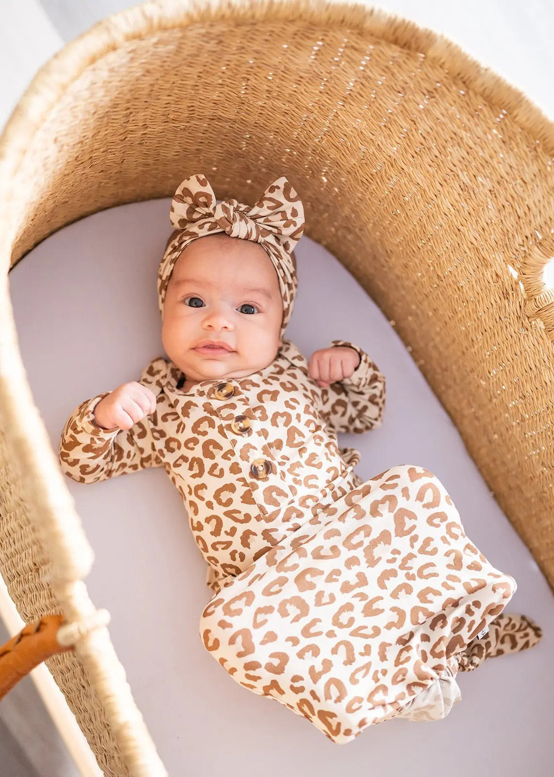 Knotted Headband - Leopard Harp Angel Boutique