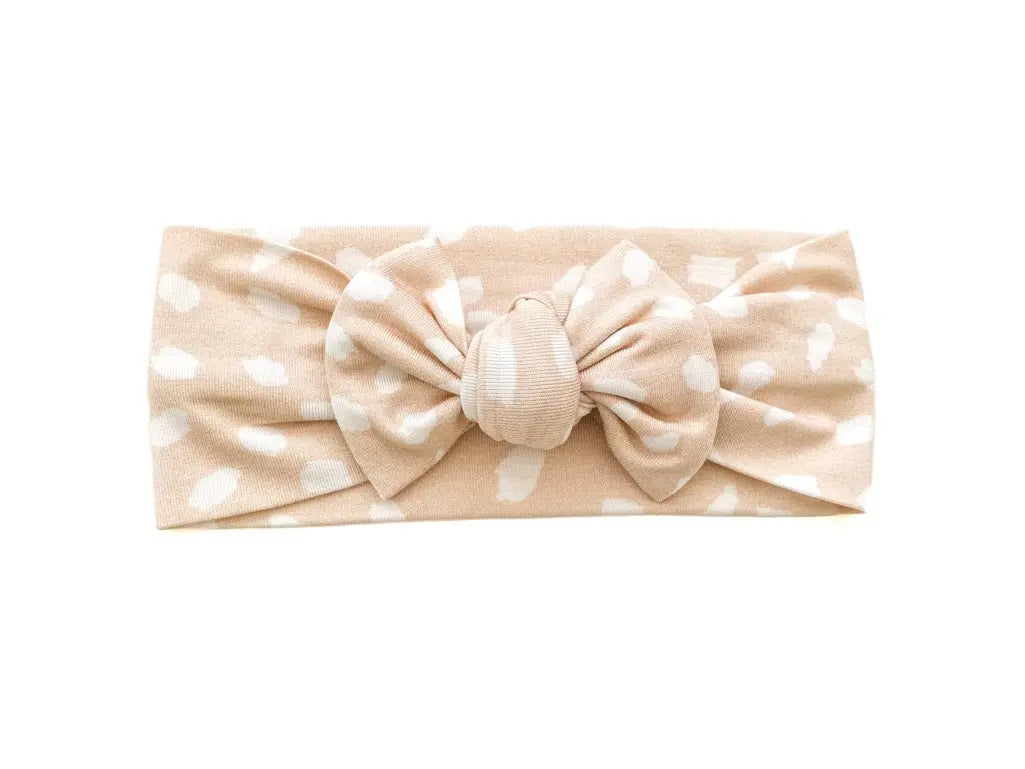 Knotted Headband - Sand Spotted Harp Angel Boutique