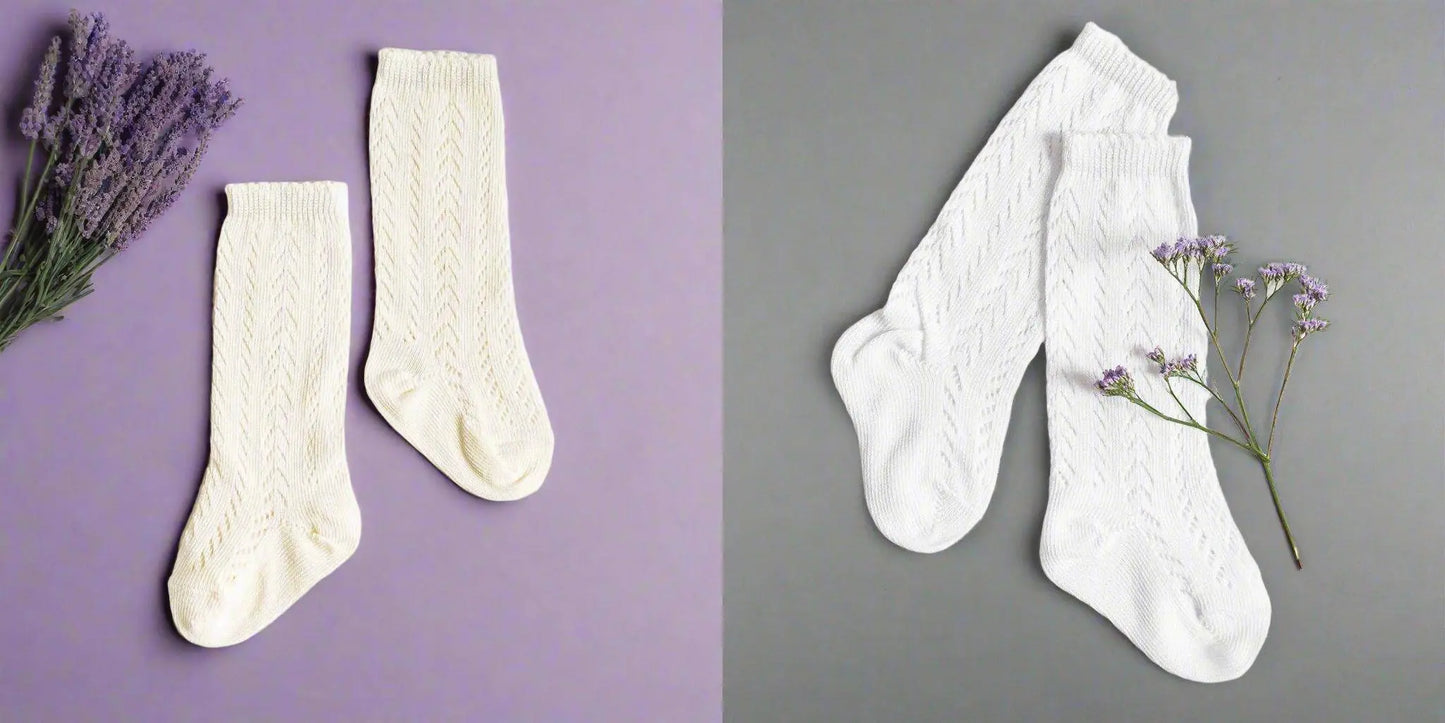 LLB Crochet Knee High Socks (2 pairs in each order) Little Love Bug Co.