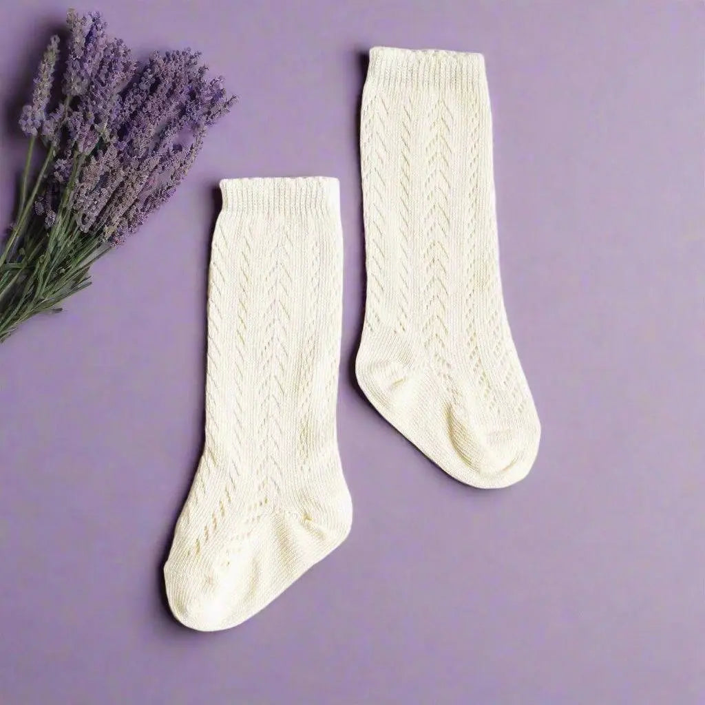 LLB Crochet Knee High Socks (2 pairs in each order) Little Love Bug Co.