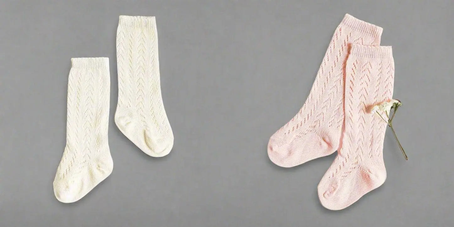 LLB Crochet Knee High Socks (2 pairs in each order) Little Love Bug Co.