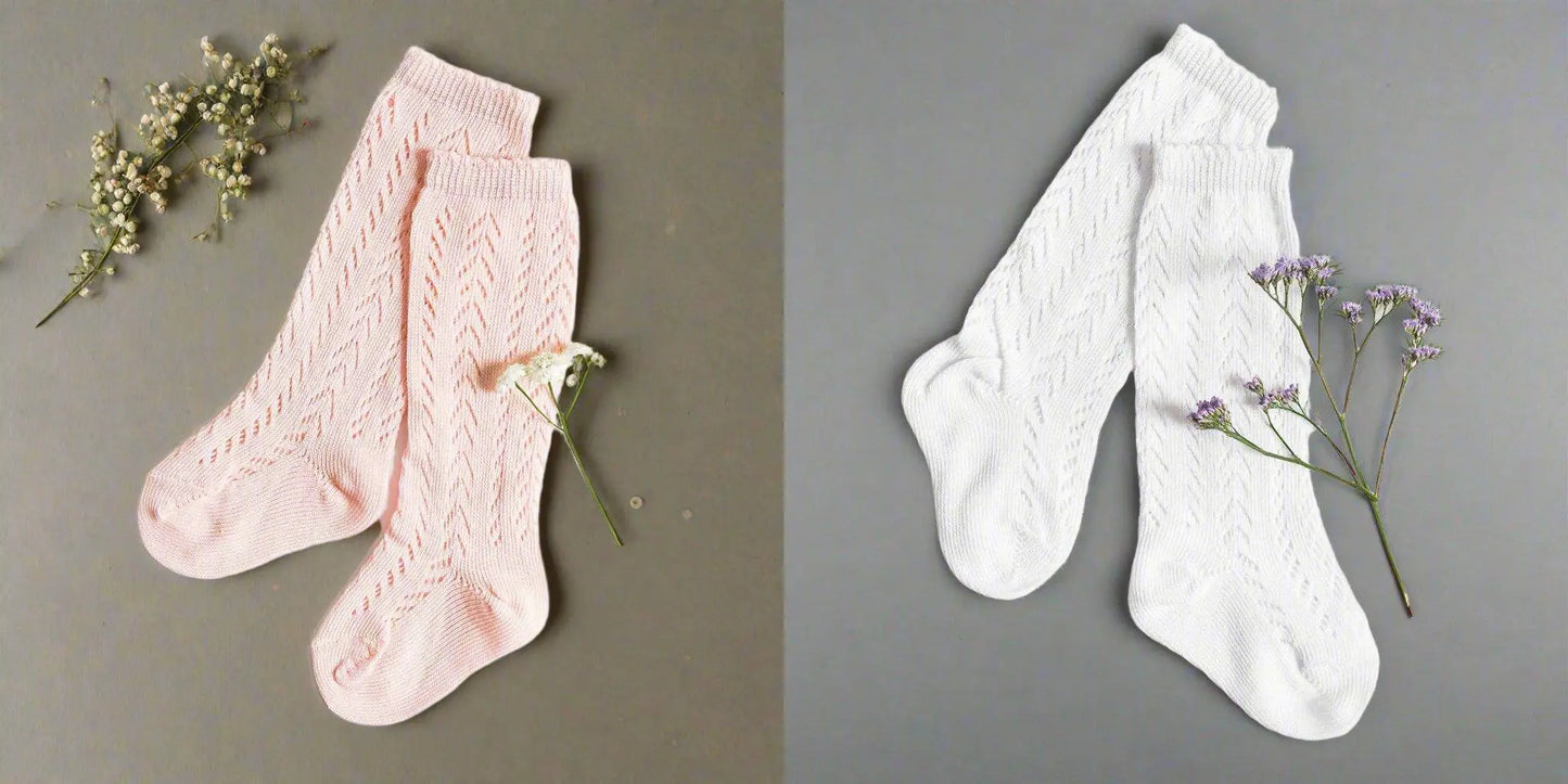 LLB Crochet Knee High Socks (2 pairs in each order) Little Love Bug Co.