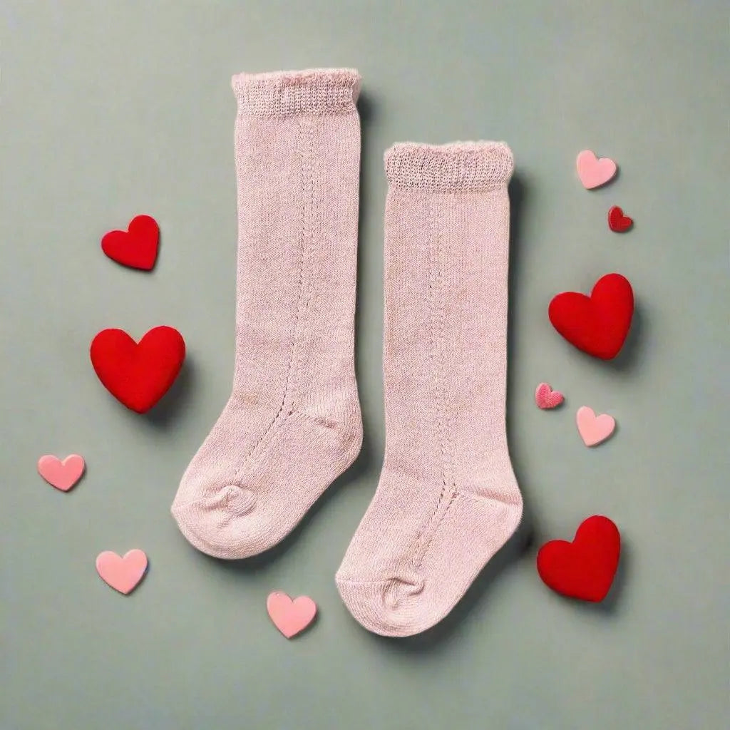 LLB Eyelet Knee High Socks (2 pairs in each order) Little Love Bug Co.