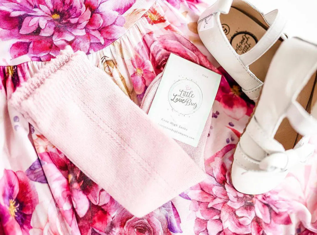 LLB Eyelet Knee High Socks (2 pairs in each order) Little Love Bug Co.