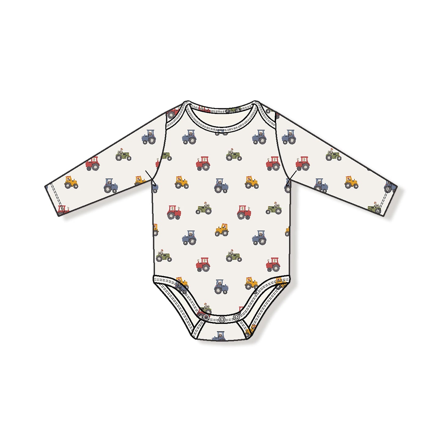 Angel Dear Lap Shoulder Bamboo Long Sleeve Bodysuit Preorder For Baby - Apparel & Accessories > Clothing > Baby & Toddler Clothing > Baby One-Pieces 147