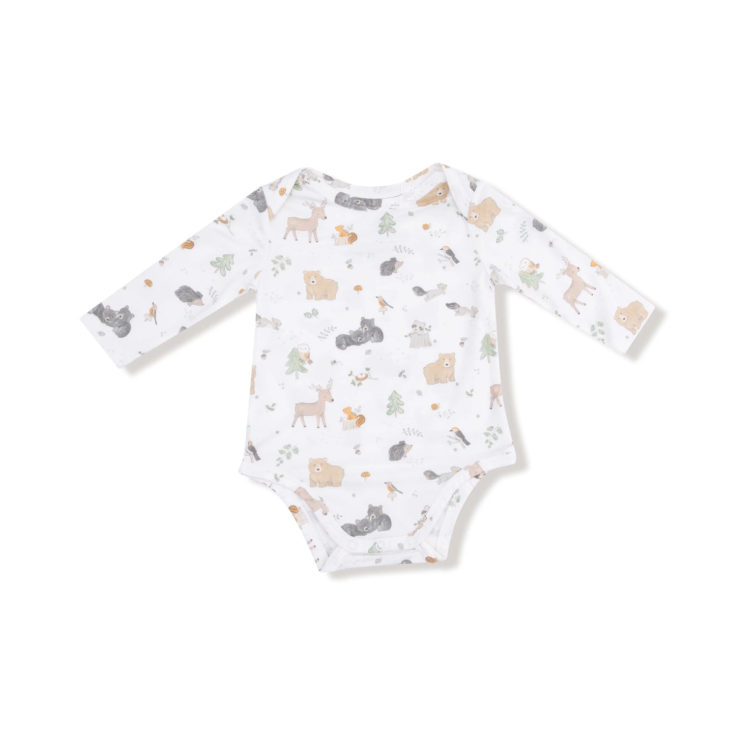 Lap Shoulder Bamboo Viscose Long Sleeve Bodysuit For Babies Angel Dear Everetts Place: Online Boutique