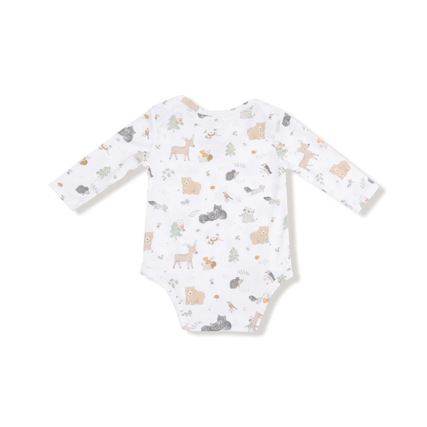 Lap Shoulder Bamboo Viscose Long Sleeve Bodysuit For Babies Angel Dear Everetts Place: Online Boutique