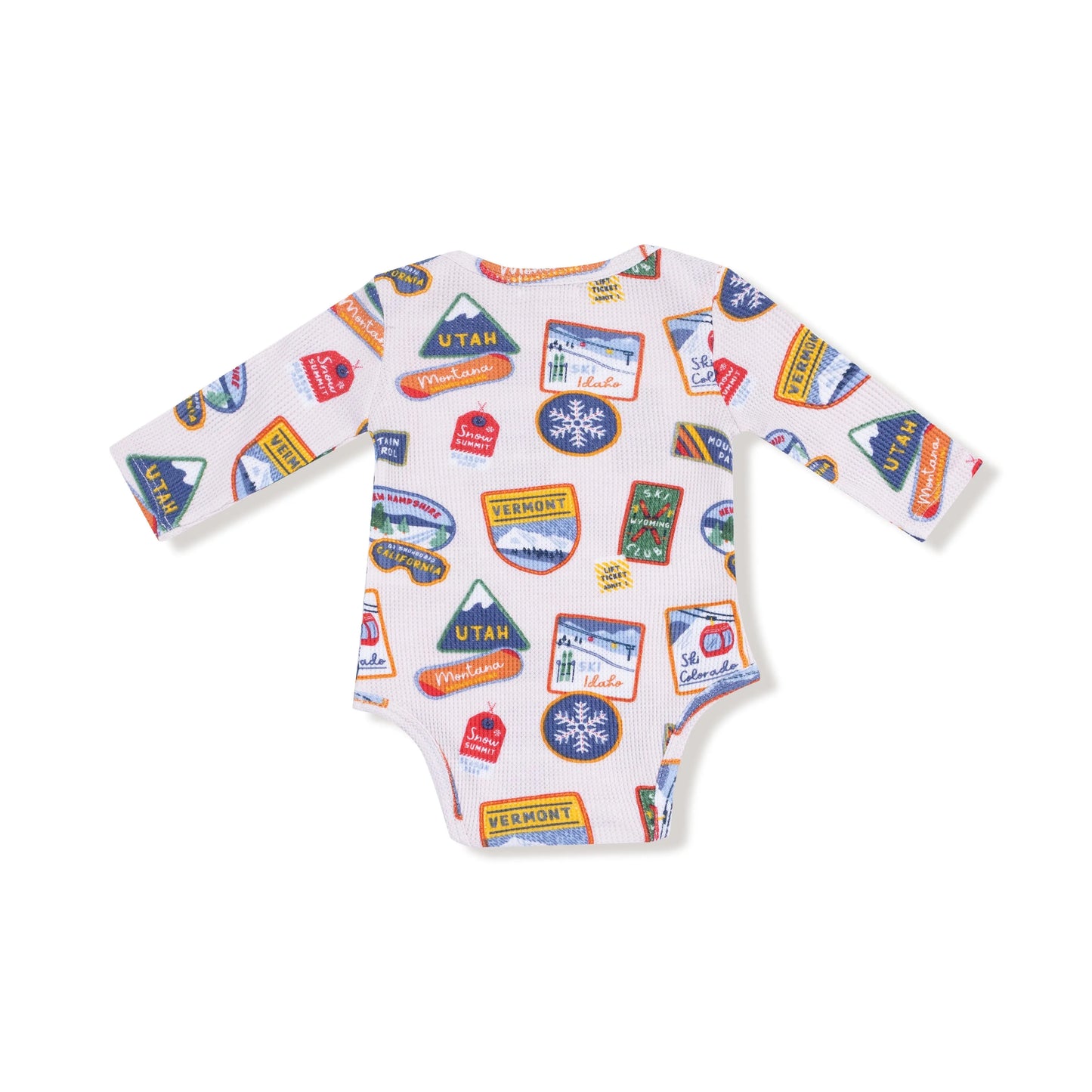 Angel Dear Lap Shoulder Bodysuit Thermal Waffle Long Sleeve Baby - Apparel & Accessories > Clothing > Baby & Toddler Clothing > Baby One-Pieces 147