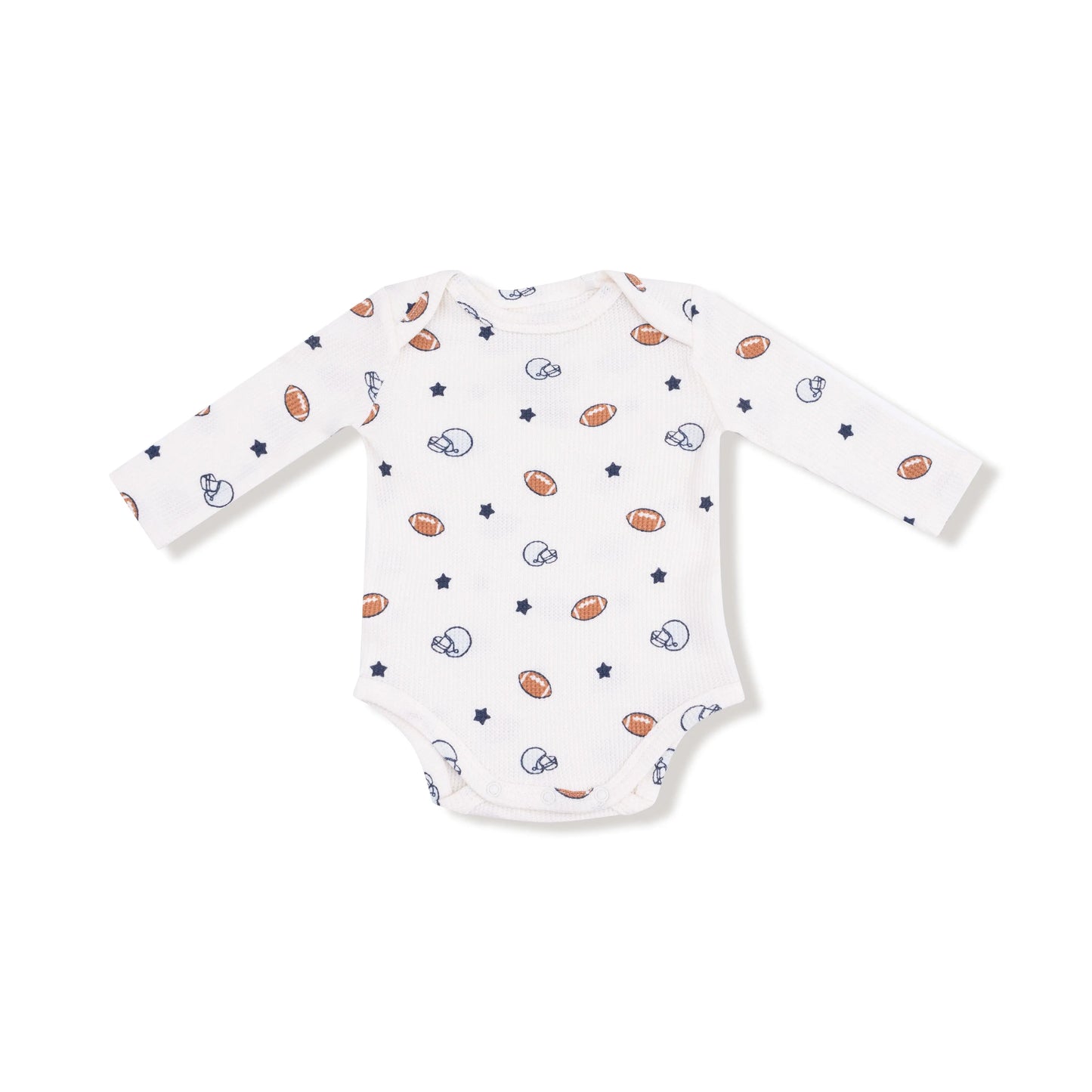 Lap Shoulder Thermal Waffle Long Sleeve Bodysuit For Babies Angel Dear Everetts Place: Online Boutique