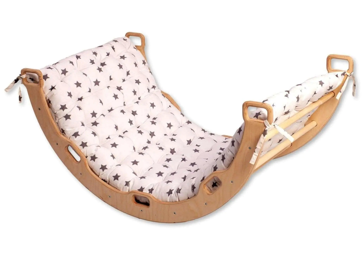 Kidodido Large Montessori Climbing Arch Rocker With Plush Pillow Set - Baby & Toddler > Baby Toys & Activity Equipment > Baby Bouncers & Rockers Climbing Arch and Rockers