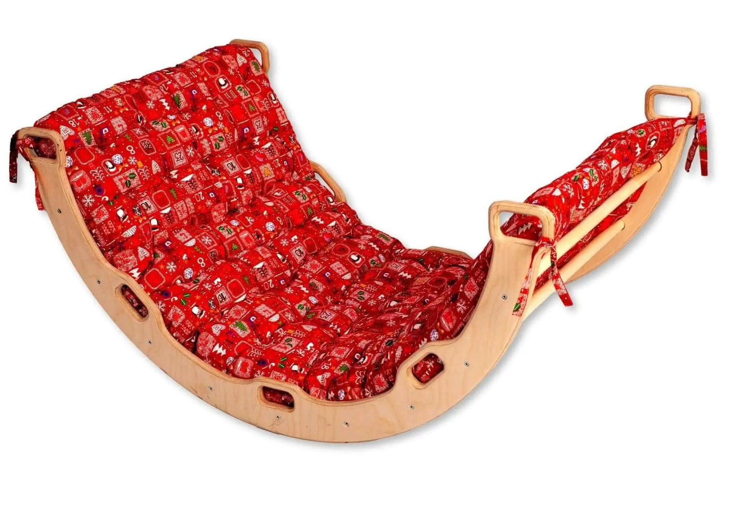 Kidodido Large Montessori Climbing Arch Rocker With Plush Pillow Set - Baby & Toddler > Baby Toys & Activity Equipment > Baby Bouncers & Rockers Climbing Arch and Rockers
