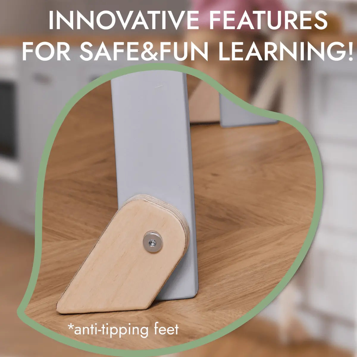 Learning Tower Foldable Step Stool For Toddlers Gray Goodevas Everetts Place: Online Boutique