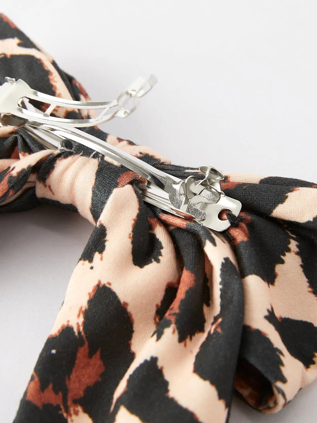 Leopard Print Bow Hairpin Trendy Hair Accessory for Bold Style Rylee Faith Designs Everetts Place: Online Boutique