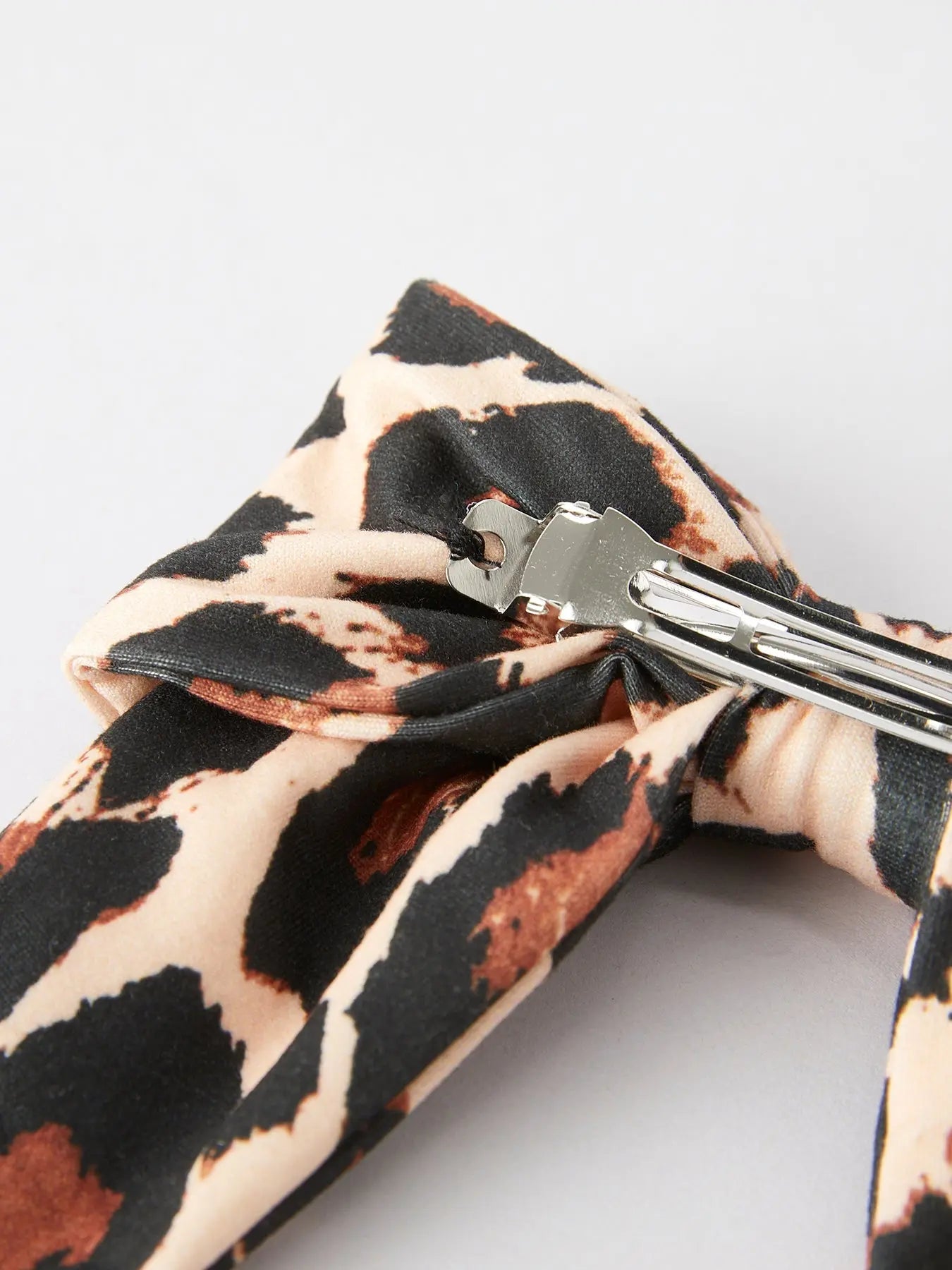 Leopard Print Bow Hairpin Trendy Hair Accessory for Bold Style Rylee Faith Designs Everetts Place: Online Boutique