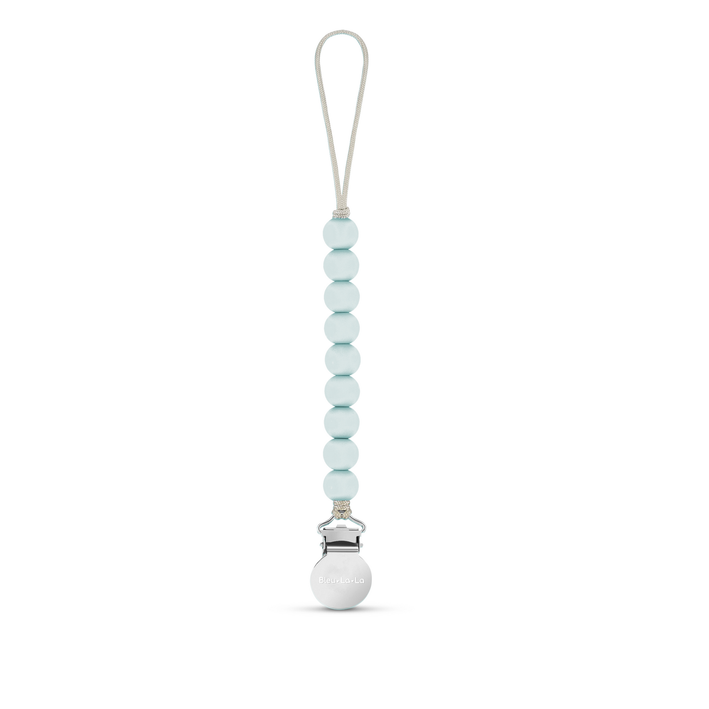 Lulababe Premium Beaded Pacifier Clip CPSIA Tested Safety Compliant Bleu La La