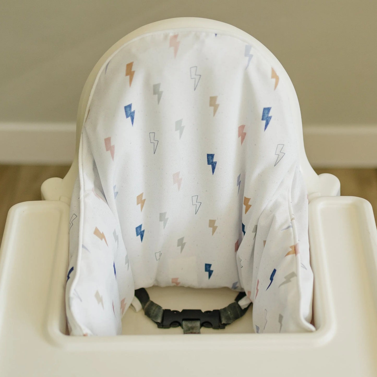 Little Joy Co. Lightning Bolts Cushion Cover For IKEA Antilop Highchair - Furniture > Baby & Toddler Furniture > High Chair & Booster Seat Accessories