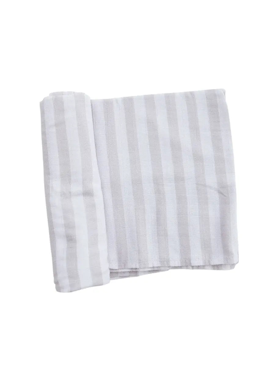 Lightweight Cotton Muslin Swaddle Striped for Summer Charlie Lou Baby Everetts Place: Online Boutique