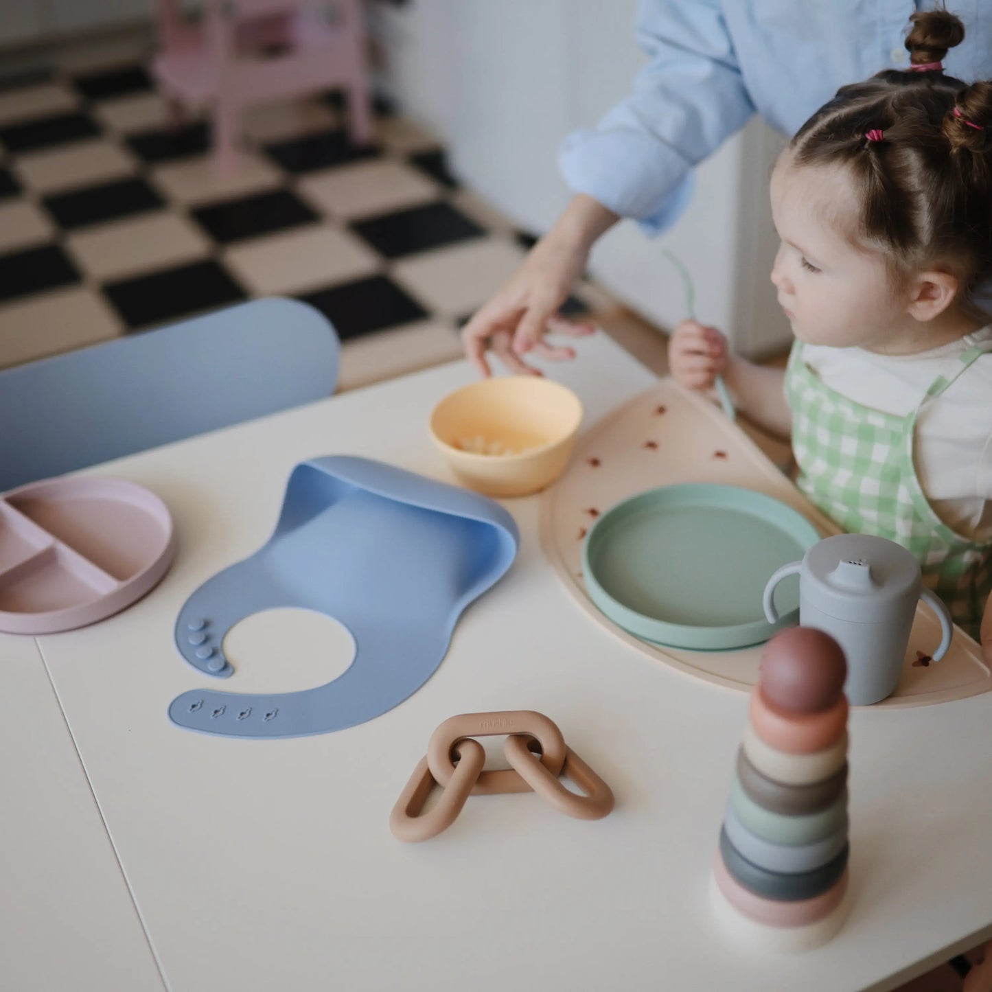 Links Teether Made from Food Grade Silicone for Sore Gums Relief and Comfort Mushie Everetts Place: Online Boutique