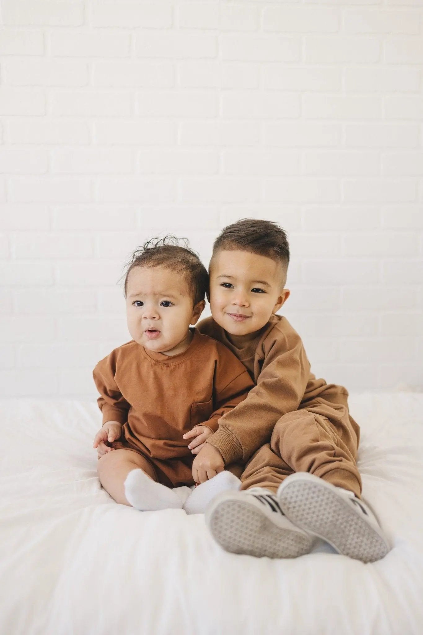 Little Joy Co. Little Joy Co Long Sleeve Pocket Tee Romper 100 Cotton Baby -