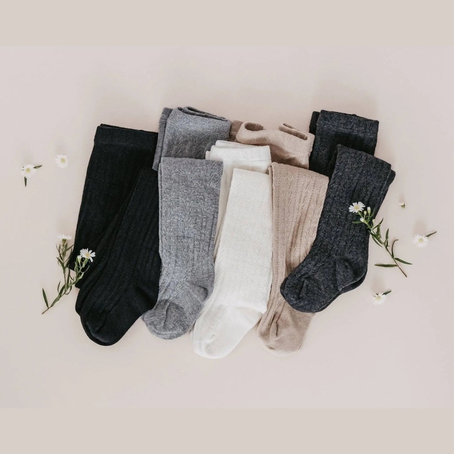Little Love Bug Cable Knit Tights Little Love Bug Co.