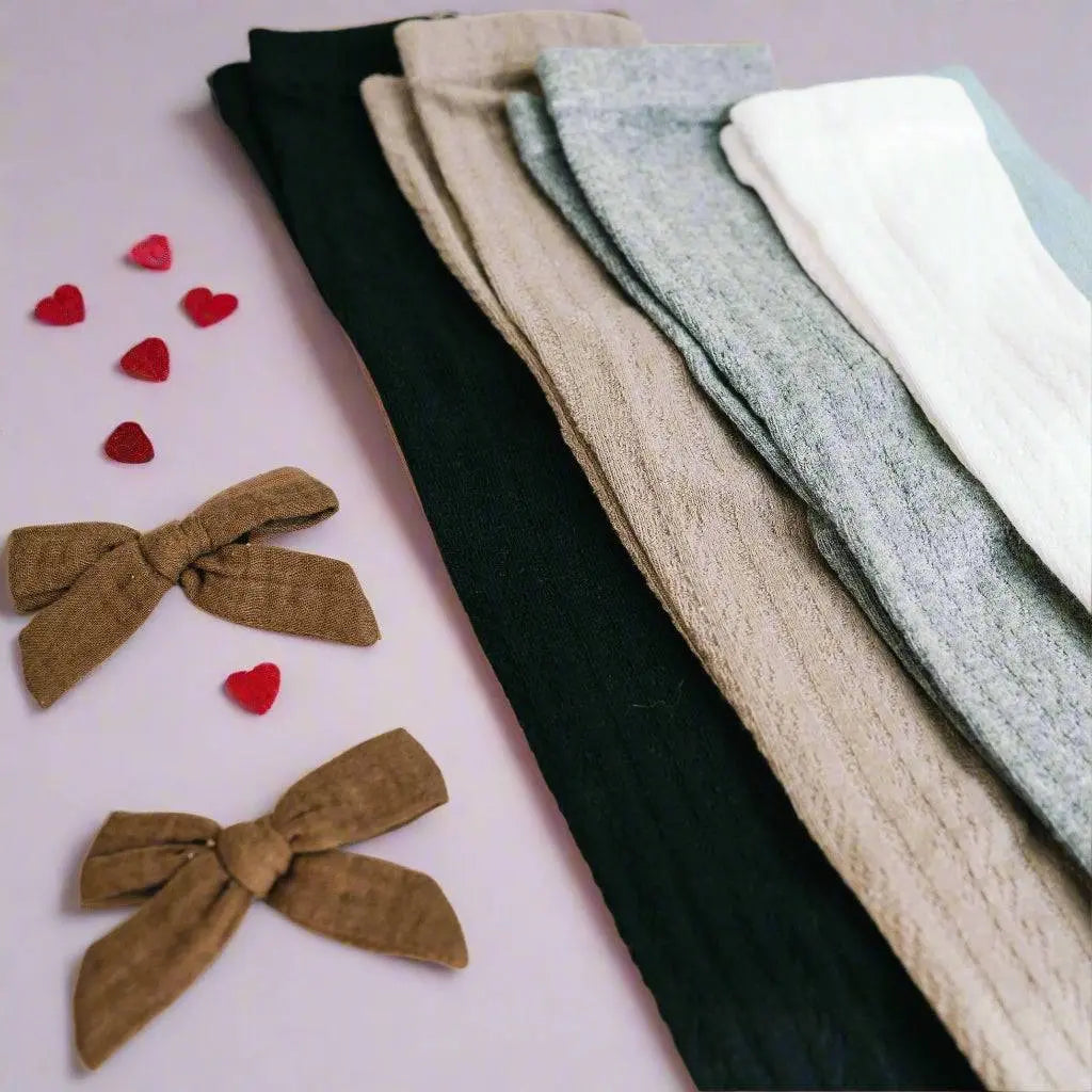 Little Love Bug Cable Knit Tights Little Love Bug Co.