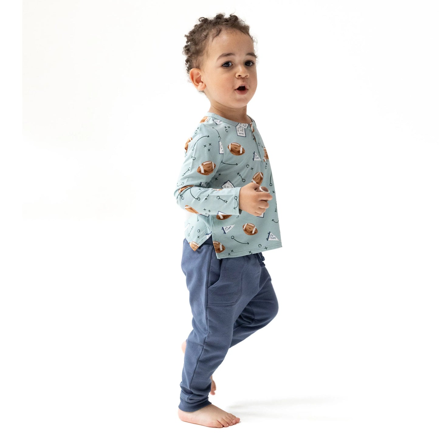 Long Sleeve Henley for Kids Cozy Essential for Fall and Winter Angel Dear Everetts Place: Online Boutique