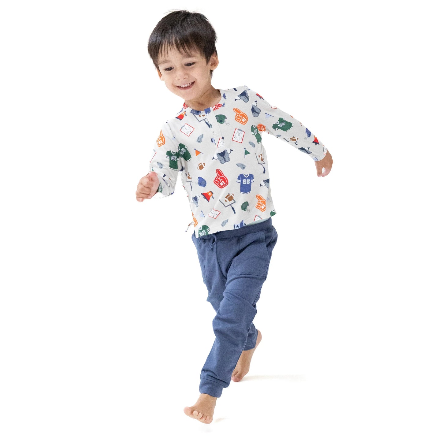 Long Sleeve Henley for Kids Cozy Essential for Fall and Winter Layering Angel Dear Everetts Place: Online Boutique