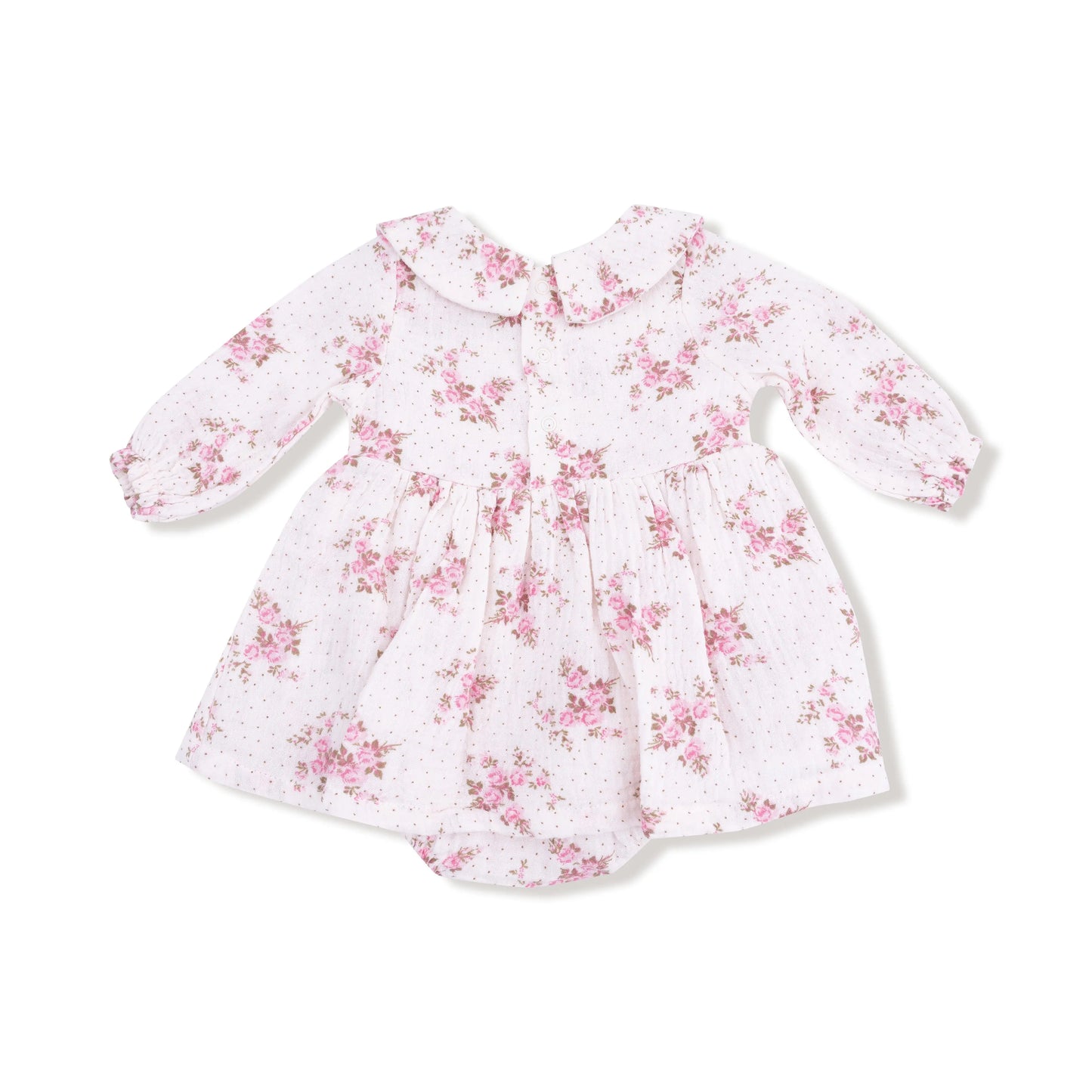 Angel Dear Long Sleeve Organic Peter Pan Collar Bubble With Skirt - Apparel & Accessories > Clothing > Baby & Toddler Clothing > Baby & Toddler Dresses 668