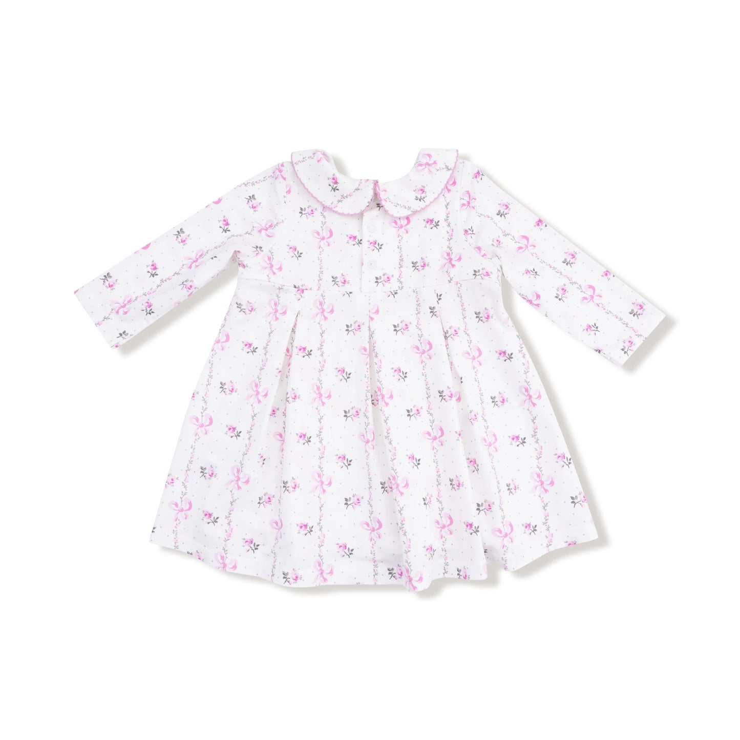 Angel Dear Long Sleeve Peter Pan Collar Dress Smocked Bloomer - Apparel & Accessories > Clothing > Baby & Toddler Clothing > Baby & Toddler Dresses 890