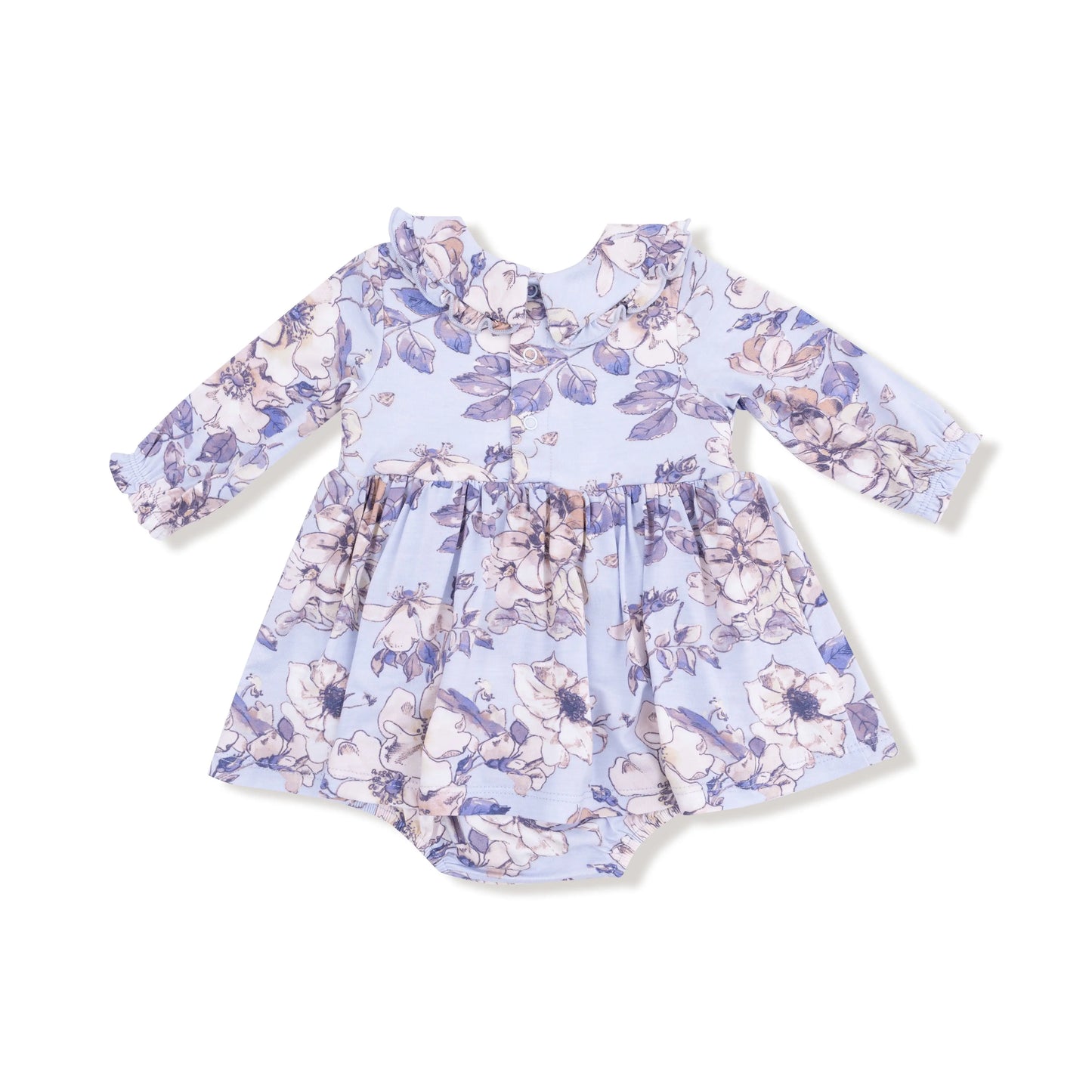 Long Sleeve Peter Pan Ruffle Collar Bubble With Skirt Set Angel Dear Everetts Place: Online Boutique