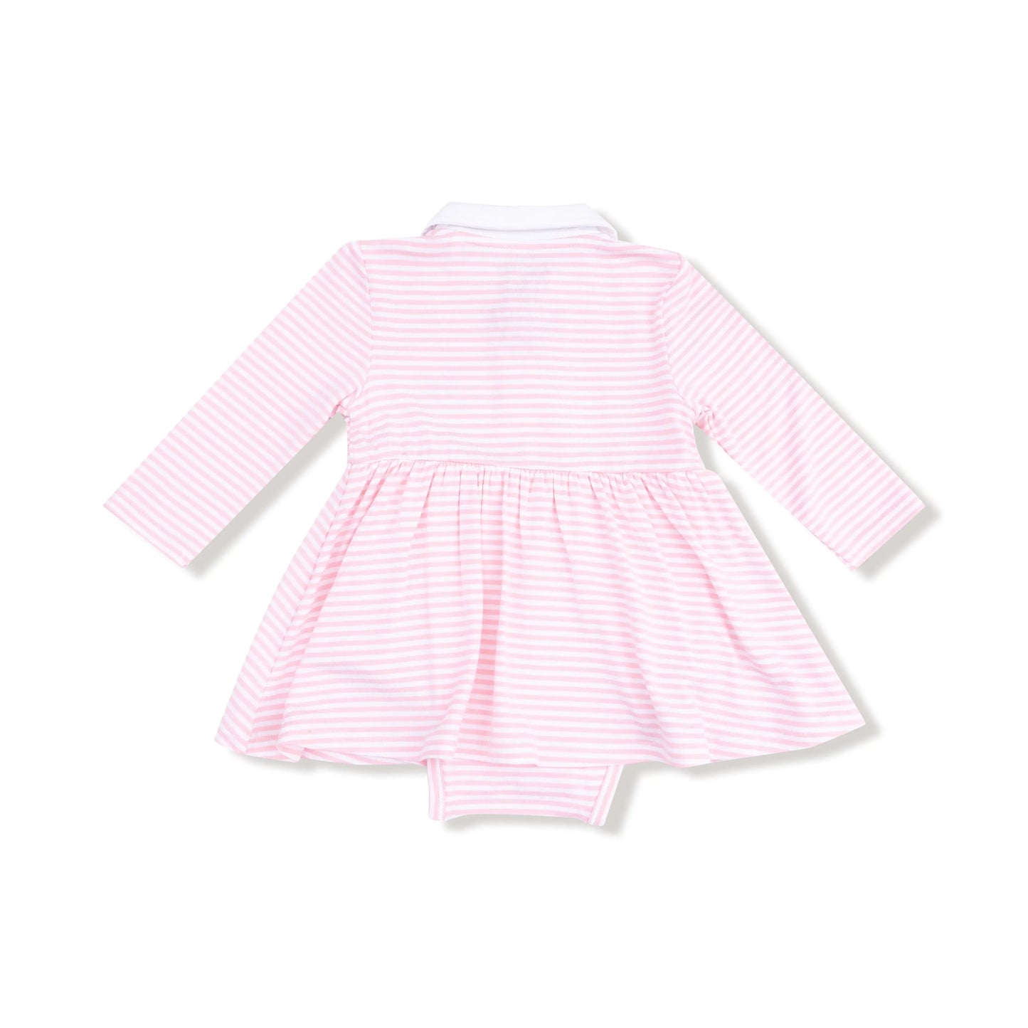 Angel Dear Long Sleeve Polo Bodysuit Dress With Golf Cart Applique - Apparel & Accessories > Clothing > Baby & Toddler Clothing > Baby & Toddler Dresses 620A
