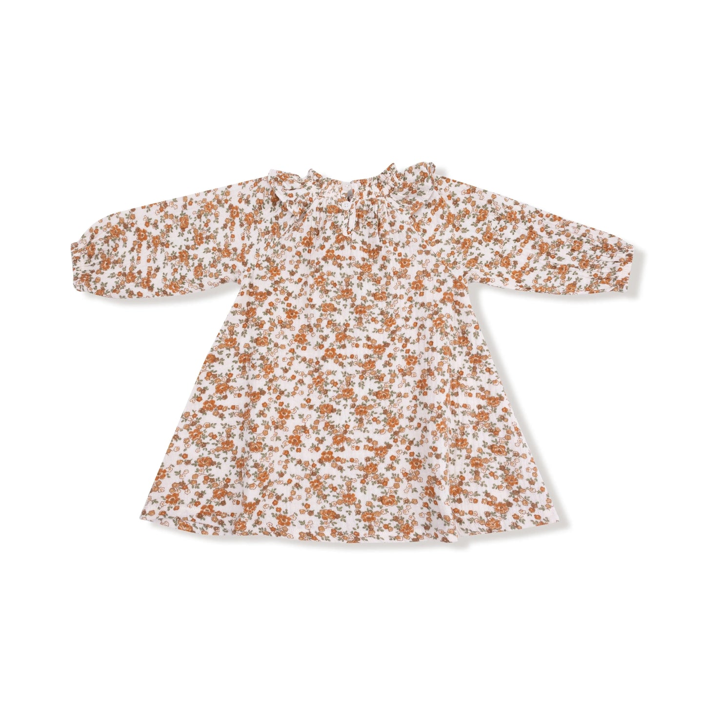 Angel Dear Long Sleeve Ruffle Smocked Neck Dress With Diaper Cover - Apparel & Accessories > Clothing > Baby & Toddler Clothing > Baby & Toddler Dresses 929