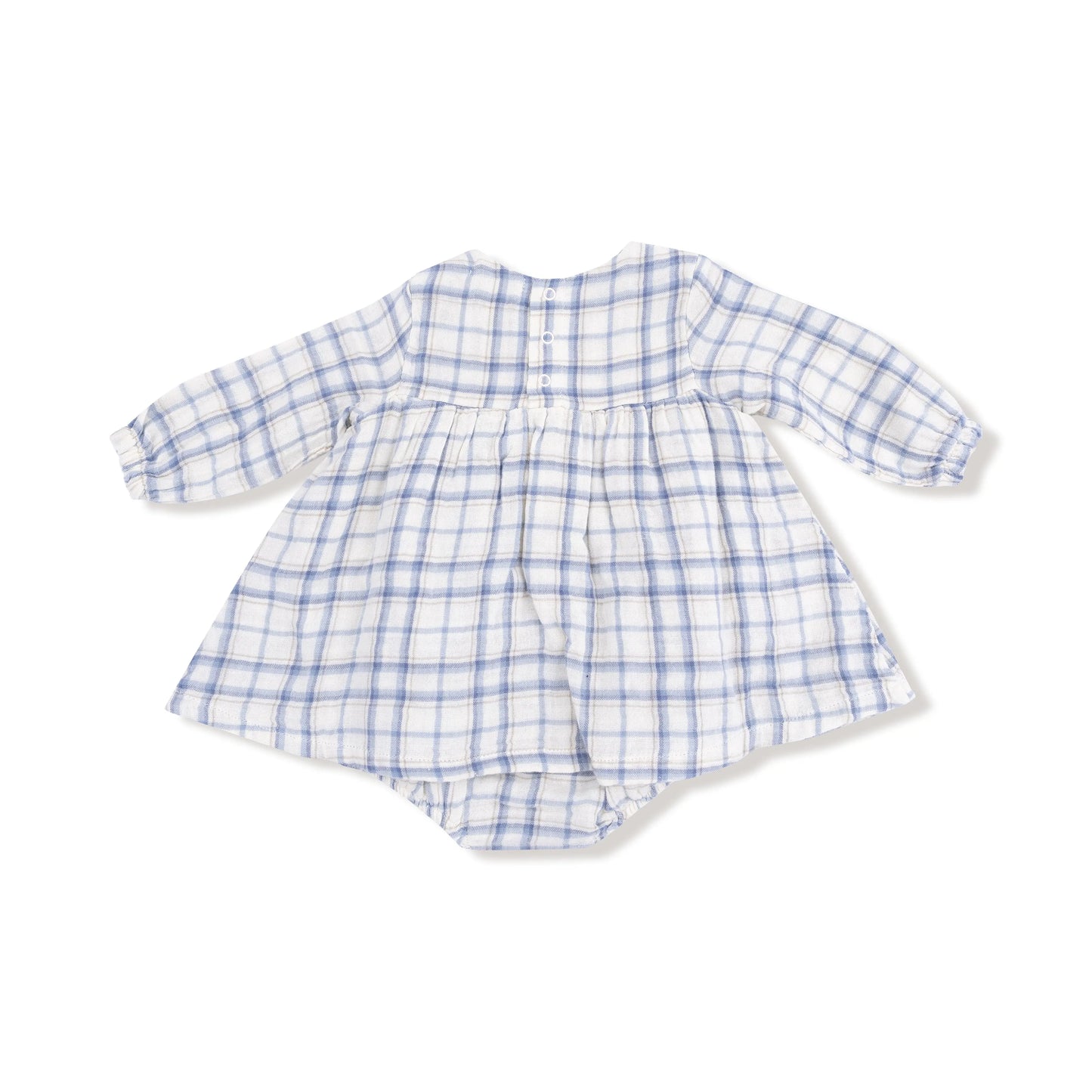 Angel Dear Long Sleeve Smocked Ruffle Bubble With Skirt Organic Cotton - Apparel & Accessories > Clothing > Baby & Toddler Clothing > Baby One-Pieces 618