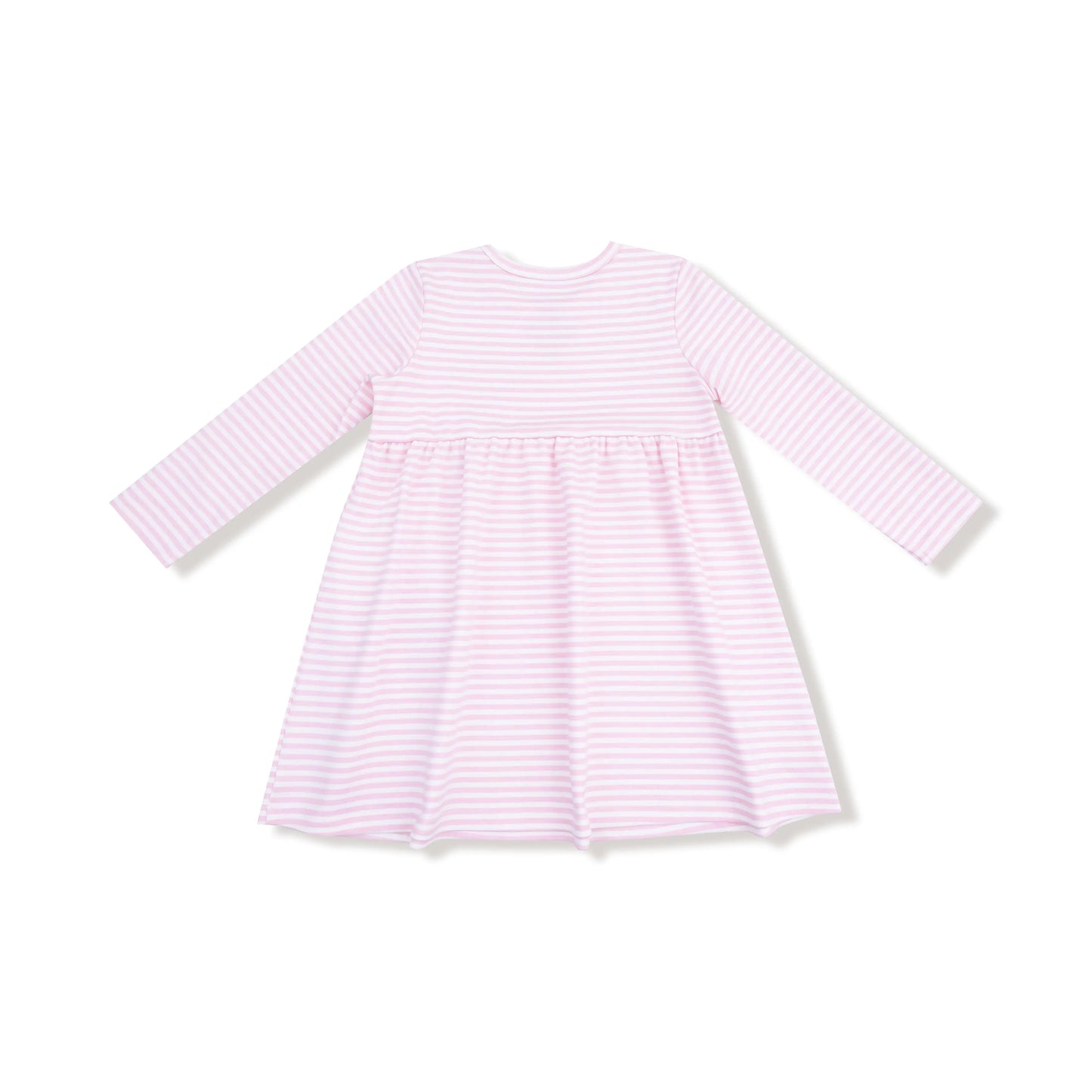 Angel Dear Long Sleeve Striped Play Dress With Football Bow Applique - Apparel & Accessories > Clothing > Baby & Toddler Clothing > Baby & Toddler Dresses 952A