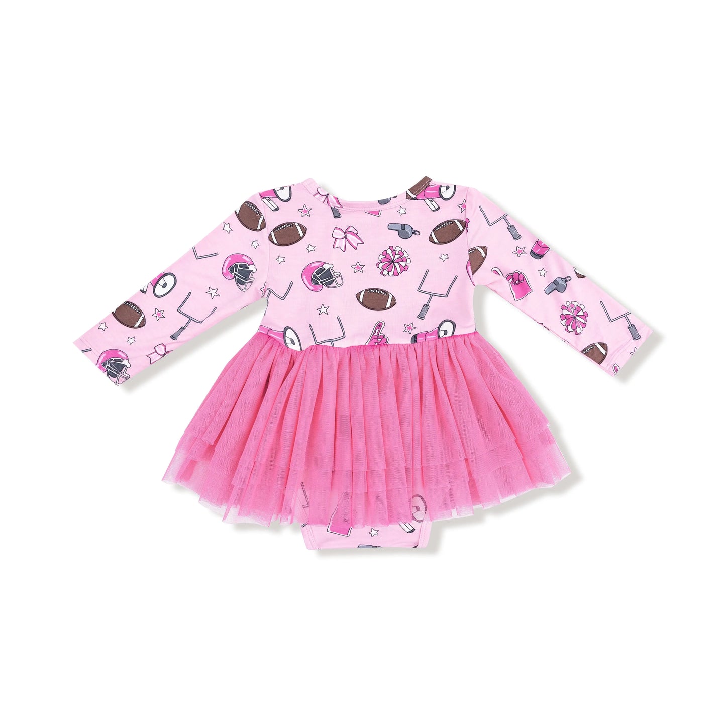 Long Sleeve Tutu Bodysuit Dress for Girls Cozy and Glamorous Holiday Outfit Angel Dear Everetts Place: Online Boutique