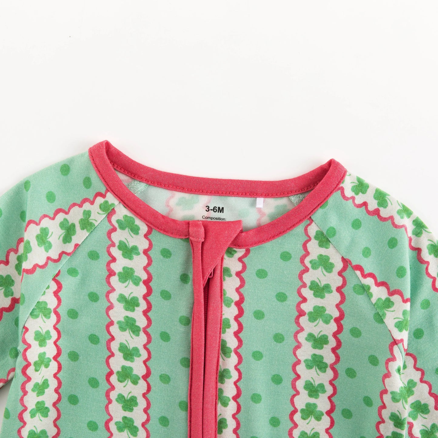 Lucky Clovers (Convertible Zip Footies) Dreamlet Everetts Place: Online Boutique
