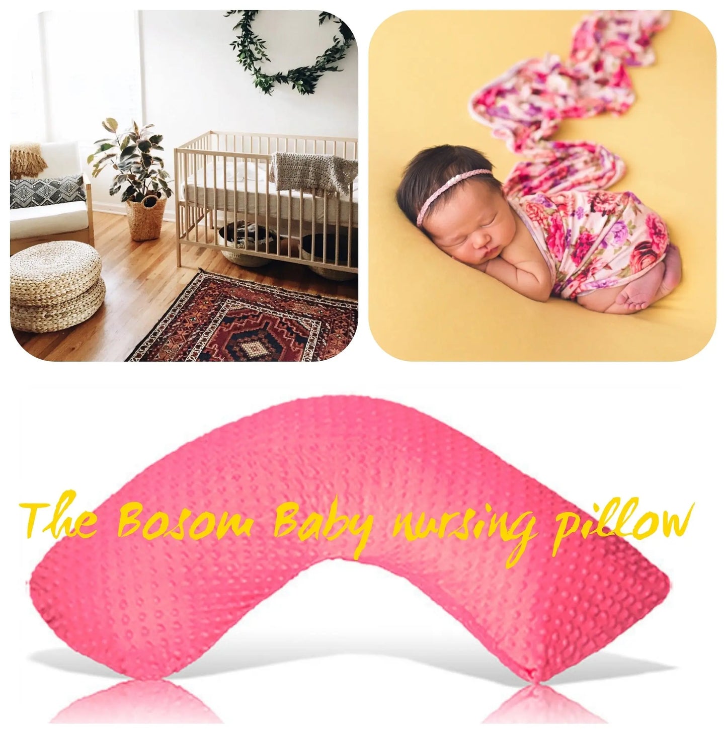 Luna Lullaby Luna Lullaby Nursing Pillow Cover Fuchsia Dot Minky - Baby & Toddler > Nursing & Feeding > Nursing Pillow Covers Luna Lullaby Nursing Pillow Covers