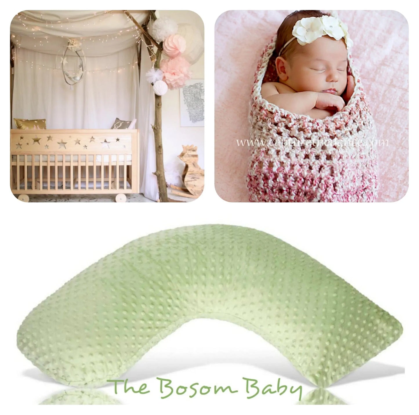Luna Lullaby Luna Lullaby Nursing Pillow Cover Sage Dot Print Soft Minky - Baby & Toddler > Nursing & Feeding > Nursing Pillow Covers Luna Lullaby Nursing Pillow Covers