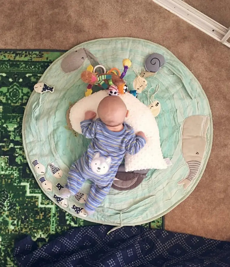 Luna Lullaby Luna Lullaby Travel Pillow Sage Dot V Shape Comfort - Baby & Toddler > Nursing & Feeding > Nursing Pillows Luna Lullaby Travel Pillow